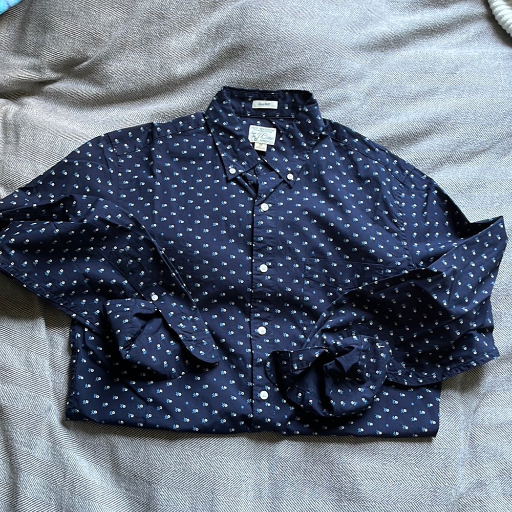 J.Crew Printed Long Sleeve Shirt